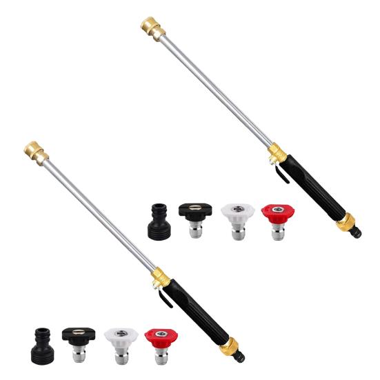 Jet Nozzle Power Washer for Garden Hose Washer Wand with 3 Interchangeable Nozzles Quick-Connect High Pressure Washer Hose Nozzle