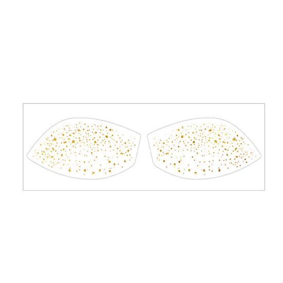 Metallic Eye Tattoo Stickers, Waterproof Temporary Freckle Decals, Sparkling Foil Eye Makeup for Festival Party, Glitter Face Art