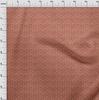 oneOone Cotton Flex Dark Peach Orange Fabric Leaves & Floral Block Sewing Craft Projects Fabric Prints By Yard 40 Inch