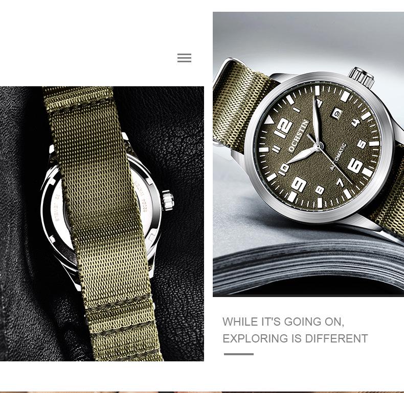 OCHSTIN Swiss Automatic Mechanical Watch - Trendy, Large Dial Fashion Business Wristwatch