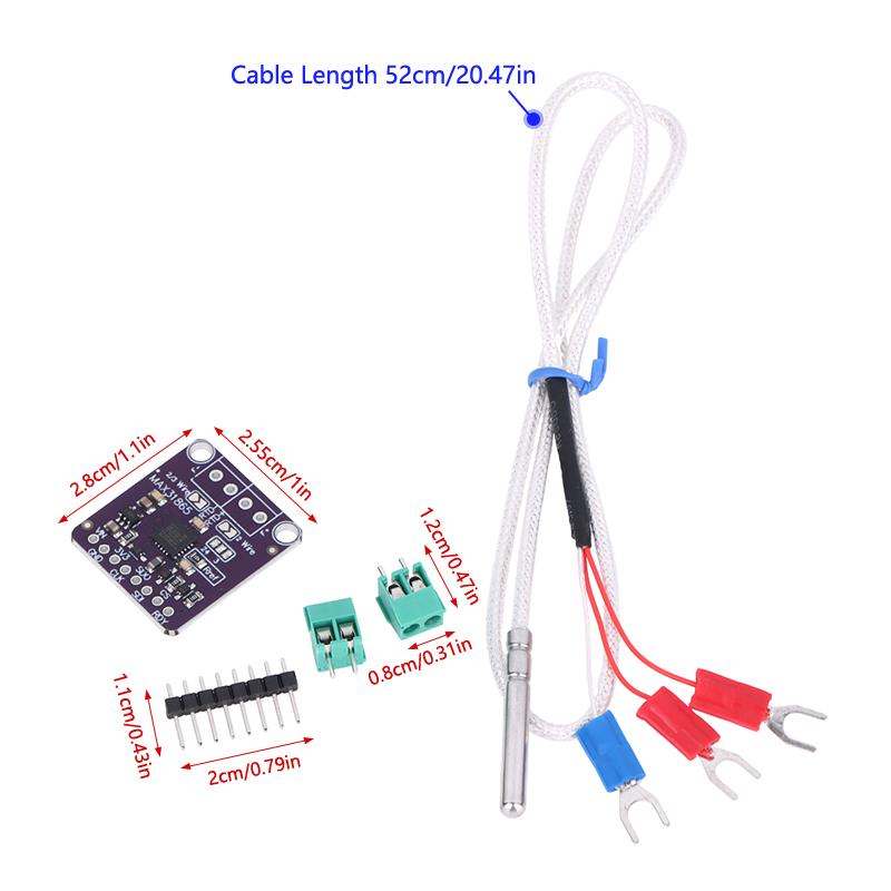 Max31865 Resistance Temperature Detector Module Rtd Sensor With Pt100-Pt1000 Thermocouple Electronic Diy Board For Arduino