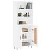 VidaXL Highboard White 69.5x34x180 Cm Engineered Wood 3189949