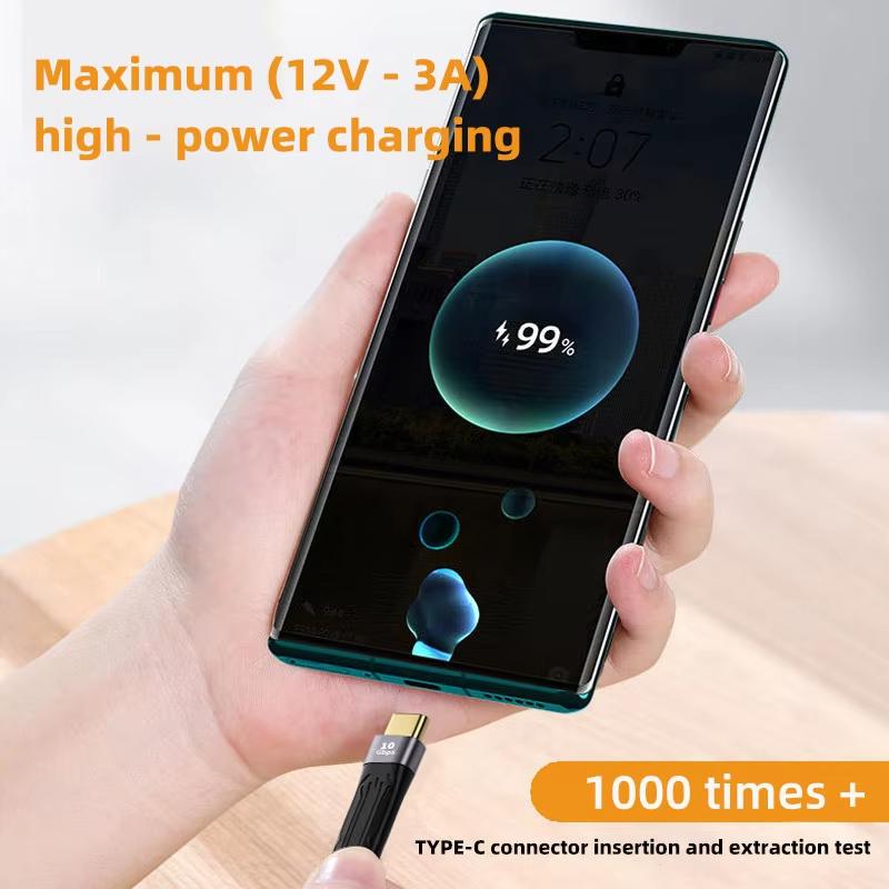 Type-C To USB-A PD Fast Charging USB3.1 High-Speed Hard Drive 10gbps Transmission 13cm Charging Ultra-Short Portable Data Cable