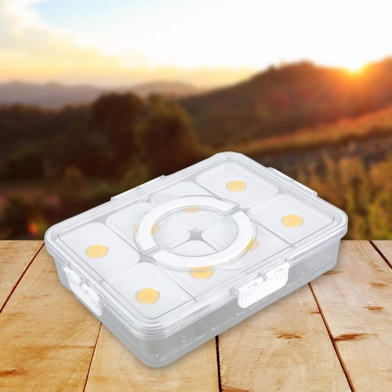 Clear Plastic Airtight Kitchen Organizers For Snacks Nut Candy Storage Container with Lid Set During Hiking Travel