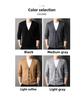 Men's Casual V-Neck Knitted Cardigan - Solid Color, 2023 Spring/Autumn Trend for All Ages