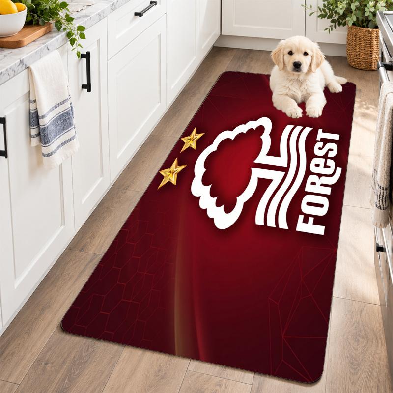 Flannel Kitchen Mat Nottingham Forest Soft Area Rug Non Slip Floor Carpet Home Decoration
