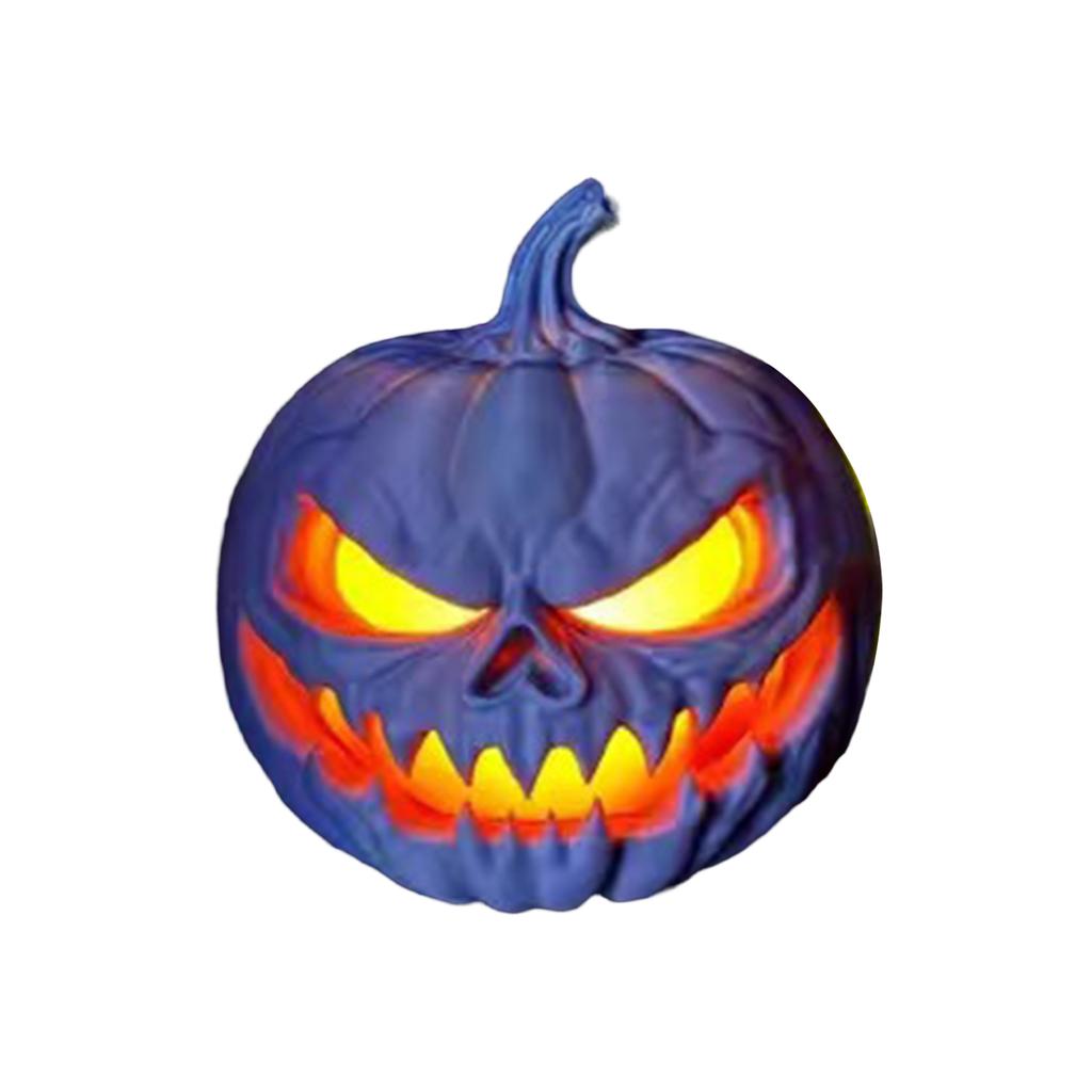 Halloween Pumpkin , Non-Deformable Glowing Pumpkin Ornaments, Scary Pumpkin Heads