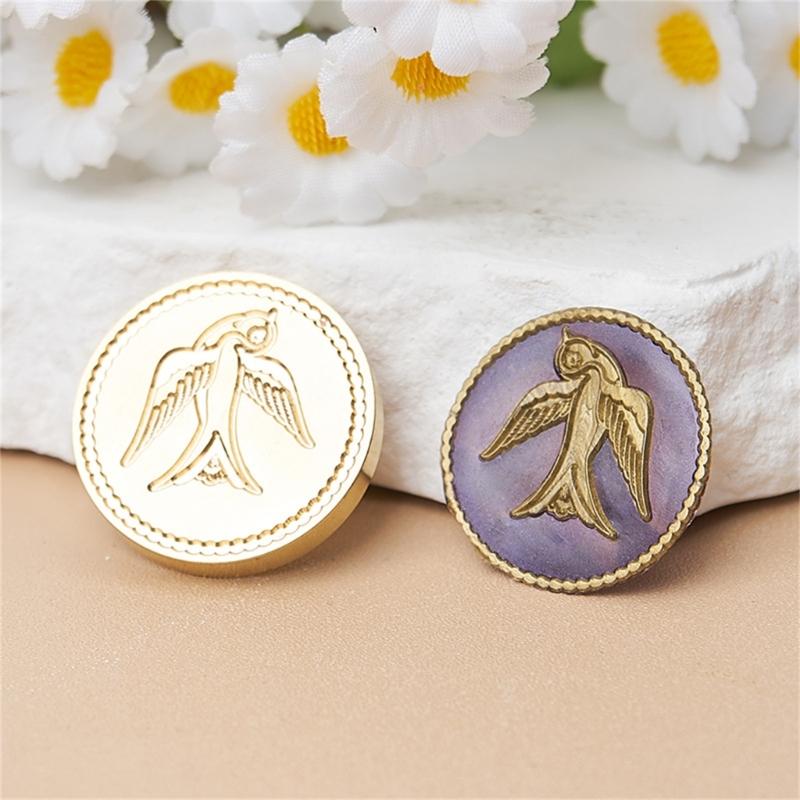 Butterfly Sealing Wax Stamp for DIY Christmas Envelopes Card Wedding Invitation Decoration Brass Swallow Wax Seal Stamp
