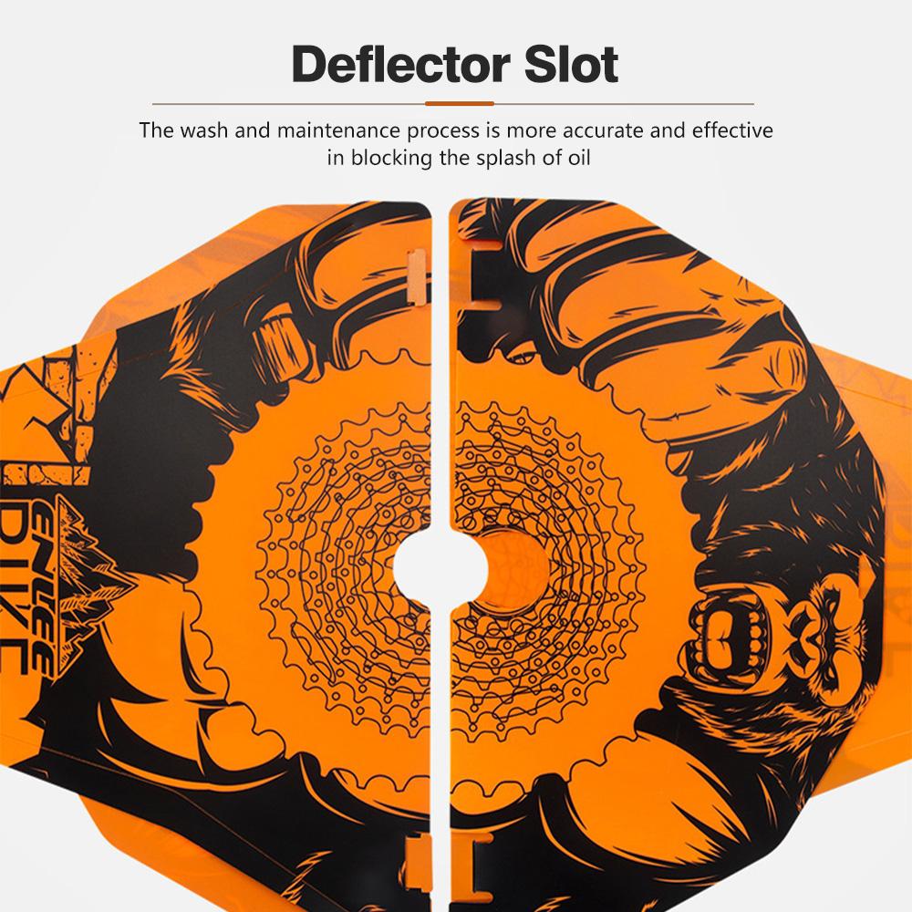 ENLEE Bicycle Disc Brake Cover Heat Resistant Wear Resistant Mountain Bike Washer Cover Simple Dazzle Print Washing