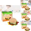 Colorful Diy Felt Burger Toy Set For Creative Play And Imaginative Sandwich Fun