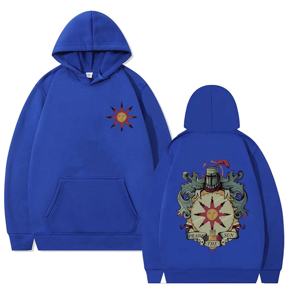 Game Dark Souls Church of The Sun Graphic Hoodie Men Women Fashion Gothic Rock Streetwear Men's Oversized Hoodies