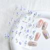 5D Blumen Nageltattoos Tulpen Design Frühling Blumige Blätter Selbstklebende Nagelaufkleber Kleine Frische Blumen Slider Maniküre Dekor