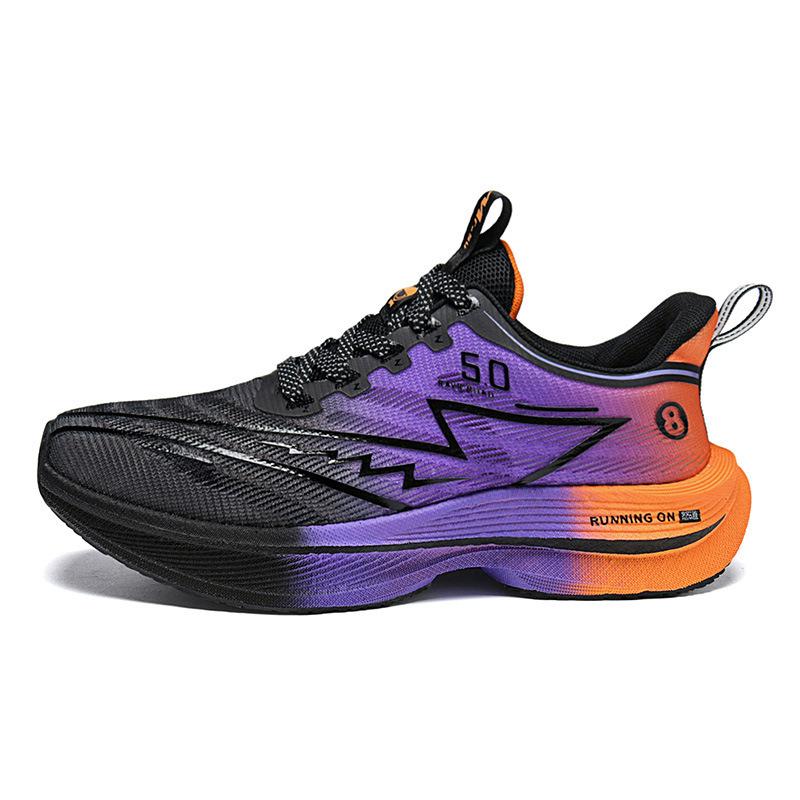 New Popcorn Mesh Breathable Couple Running Shoes Sports Shoes Autumn Racing Running Shoes 2025 Board Shoes Carbon