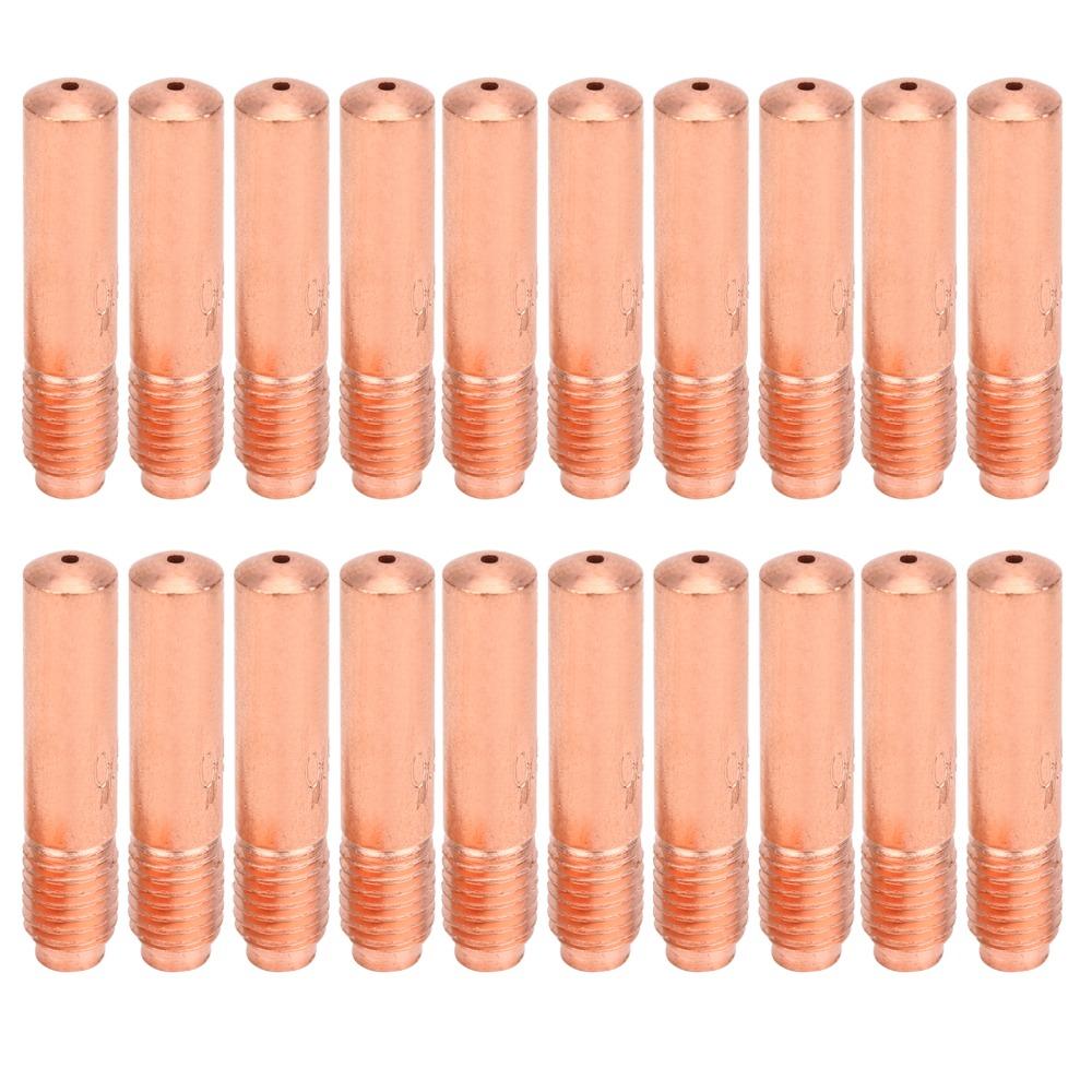 20Pcs Smooth Surface Welding Nozzle Set Stable Performance Copper Welding Nozzles Welding Repair