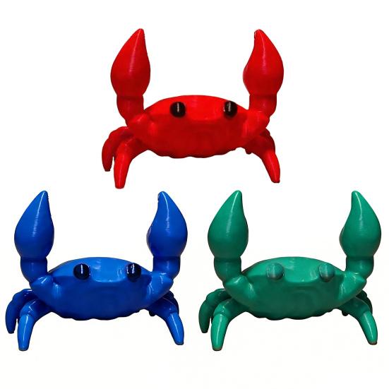 Krabba Pennställ Söt 3D Skrivbordsorganisatör för Pennor Blyertspennor Glasögon Dekorativ Gåva för Barn Vuxna Skolkontorsmaterial