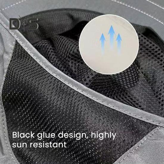 Summer Sun Hat with Face Guard Neck Flap Adjustable Chin Strap Breathable UV Protection Men Women Outdoor Climbing Hiking Fishing Travel Wide Brim