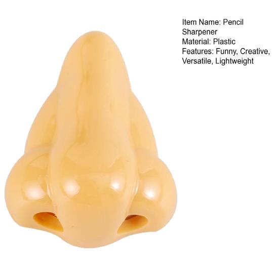 Creative Nose Pencil Sharpener Funny Pencil Cutting Tools Classroom Prank Prize Student Stationery Party Favor Gift for Kids Boys Girls