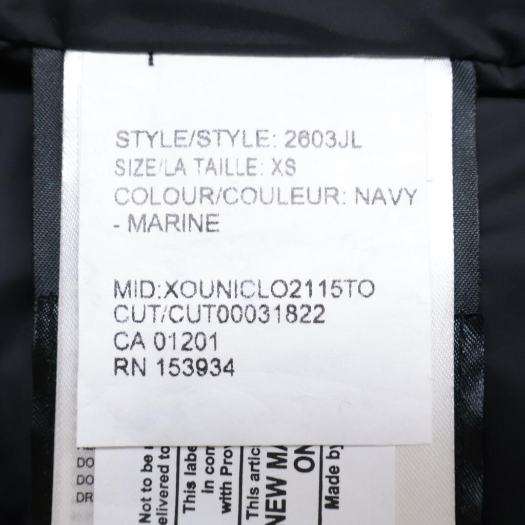 Canada Goose [Domestically Authorized SAZABY LEAGUE Co., Ltd.] 2603JL BRONTE PARKA Down Jacket Coat XS NavyUsed