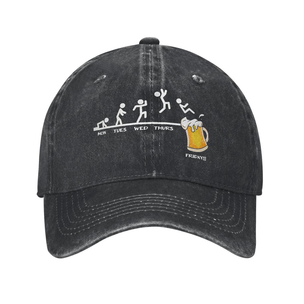 Its Beer Oclock Funny Skeleton Baseball Caps Vintage Distressed Washed Headwear Unisex Outdoor All Seasons Travel Caps Hat