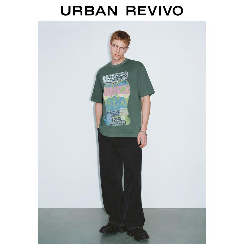 

Мужская футболка с коротким рукавом в стиле ретро-рок S