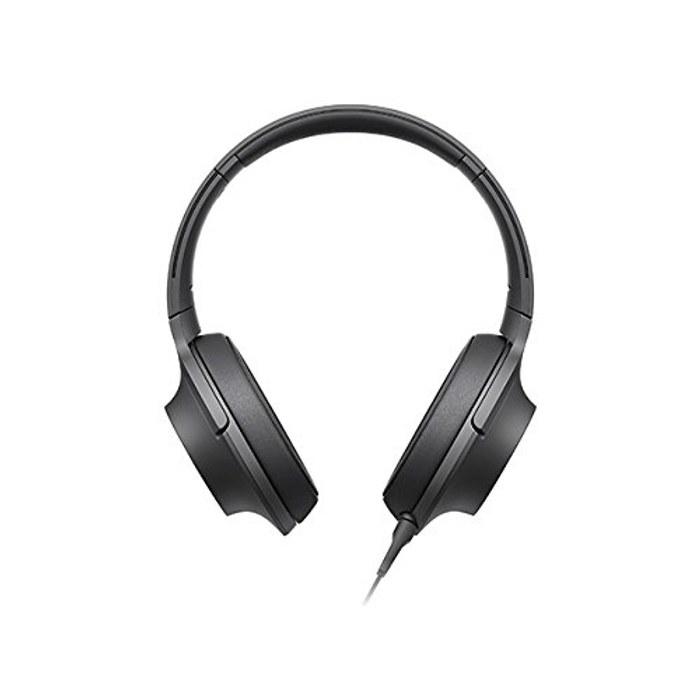 Sony Headphones h.ear on MDR-100A: Hi-Res, Closed-Back, Foldable, with Detachable Cable/Balanced Connection, Remote & Mic, Charcoal Black