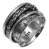 Silver Spinner Ring For Women Four Spinner Ring Fidget Silver Jewelry Ring"7"