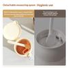 1Pc Moisture-Proof Sealed Seasoning Jar With Spoon Glass Kitchen Salt Seasoning Box Shaker For Spices And Condiments Kitchen