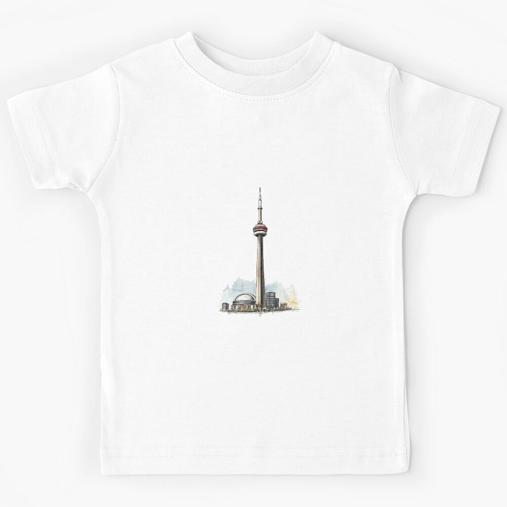 Toronto s Touching the Sky: CN Tower, Iconic Majesty Kids T-Shirt 130