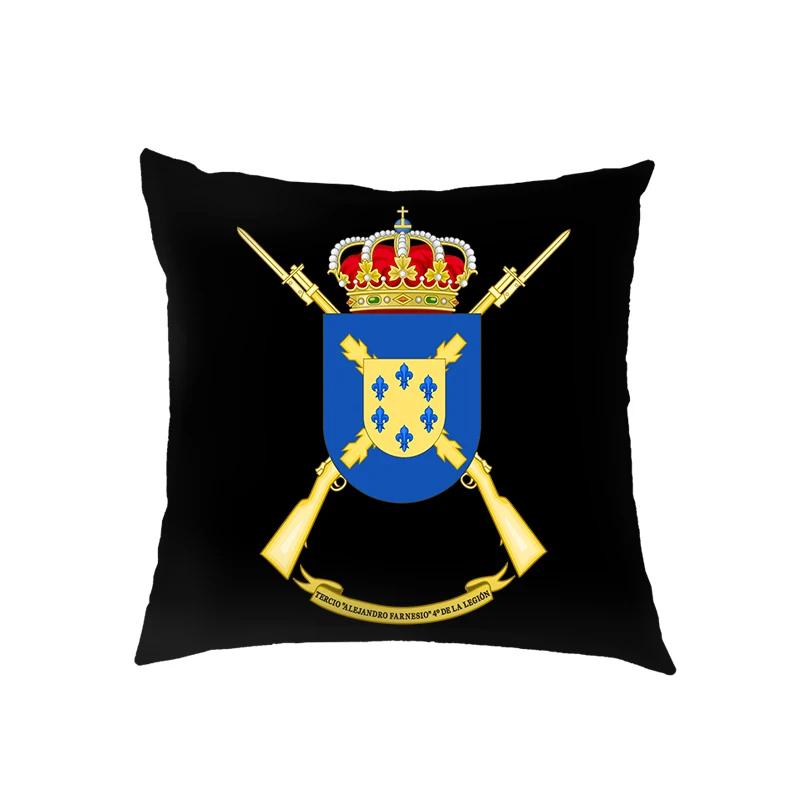 Spanish Legion Espanola Flag Double Print Cushion Covers Navy Armada Pillowcase Living Room Decor Throw Pillow Case Cover