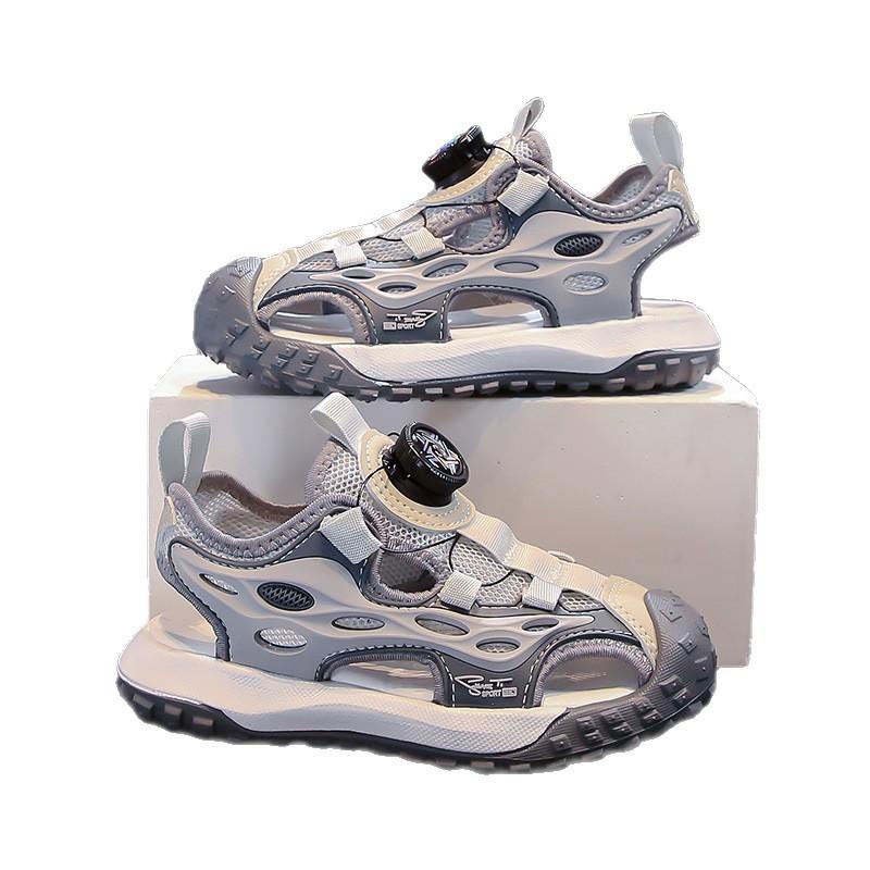 Boys sandals breathable summer new children's bag head beach shoes girls sports sandals anti-kick soft sole tide