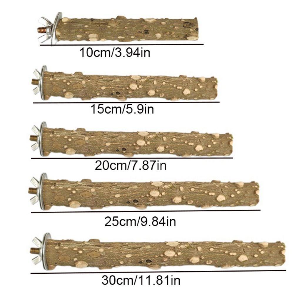 10/15/20/25/30cm Bird Claw Beak Grinding Bar Pepper Wood Bird Cage Sticks Parrot Standing Stick Bite Resistant