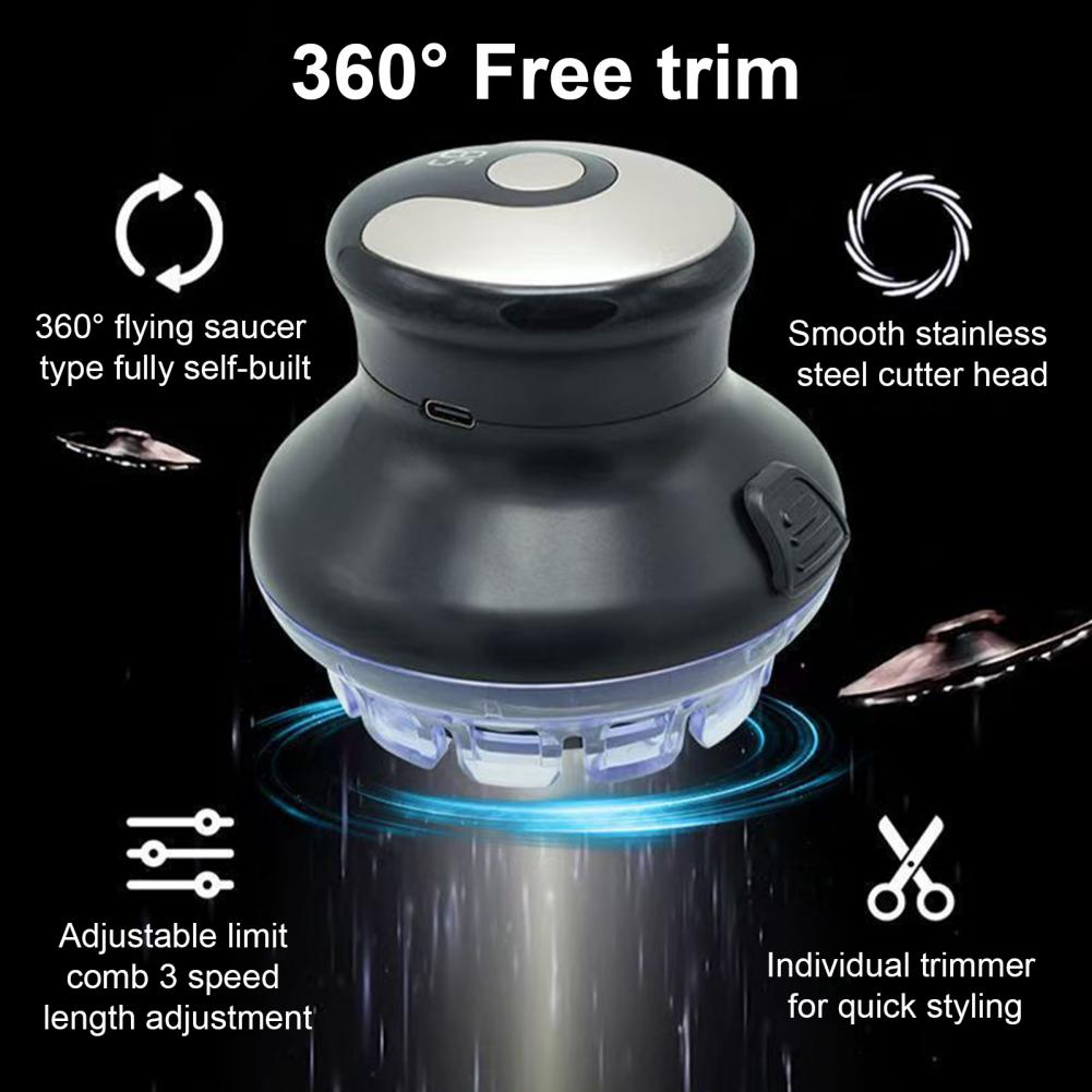 Electric Hair Clipper LED Display Rechargeable Cordless Hair Trimmer 360 Degrees Flexible Cutter Self-Haircut Shortcut Kit