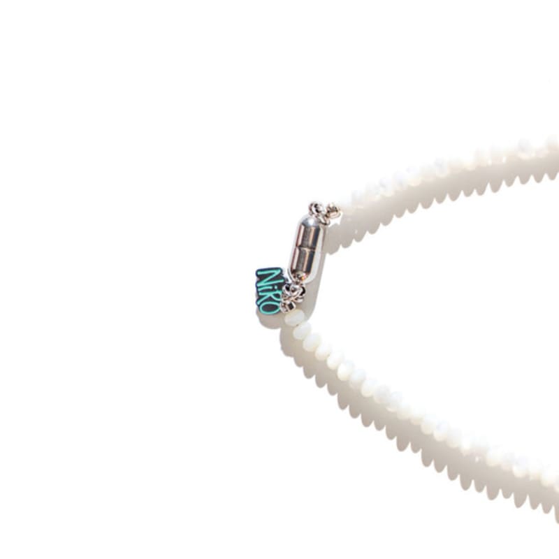 niroserendipity TURQUOiSE BLUE POiNT MOTHER OF PEARL NECKLACE #109