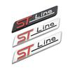 New Metal Red Blue ST Line Sticker Car Head Emblem Badge Chrome Sticker for FIESTA FOCUS MONDEO Auto Car Styling