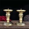 Four Auspicious Beasts Buddha Candle Holder & Ghee Lamp