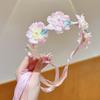 Handmade Hanfu Hair Accessories: Pearl Tassel Hairpin & Butterfly Flower Headband for Women and Girls