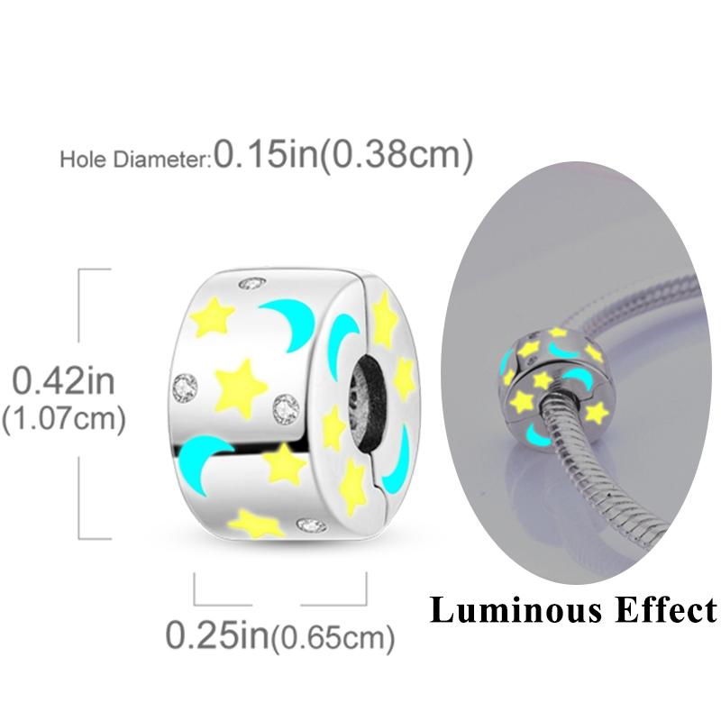 Original Charms Beads Copper Clip Charms Zircon Silicone Spacer Beads Fit Original Bracelet Diy Charm Women Jewelry