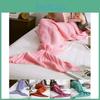 Soft And Stylish Mermaid Tail Blanket Plush Knitted Acrylic Throw For Spring And Autumn