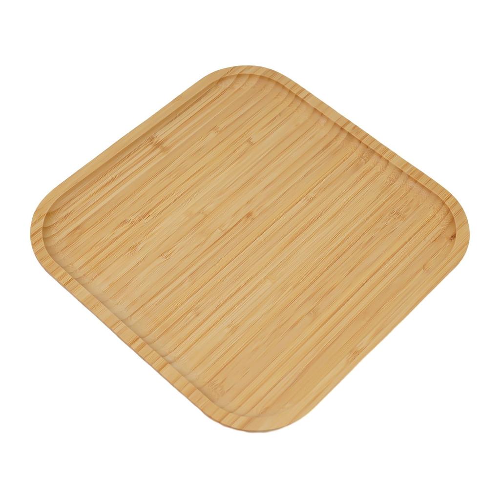 Kitchen Square Bamboo Serving Tray Tableware Tray Long Lasting Durability