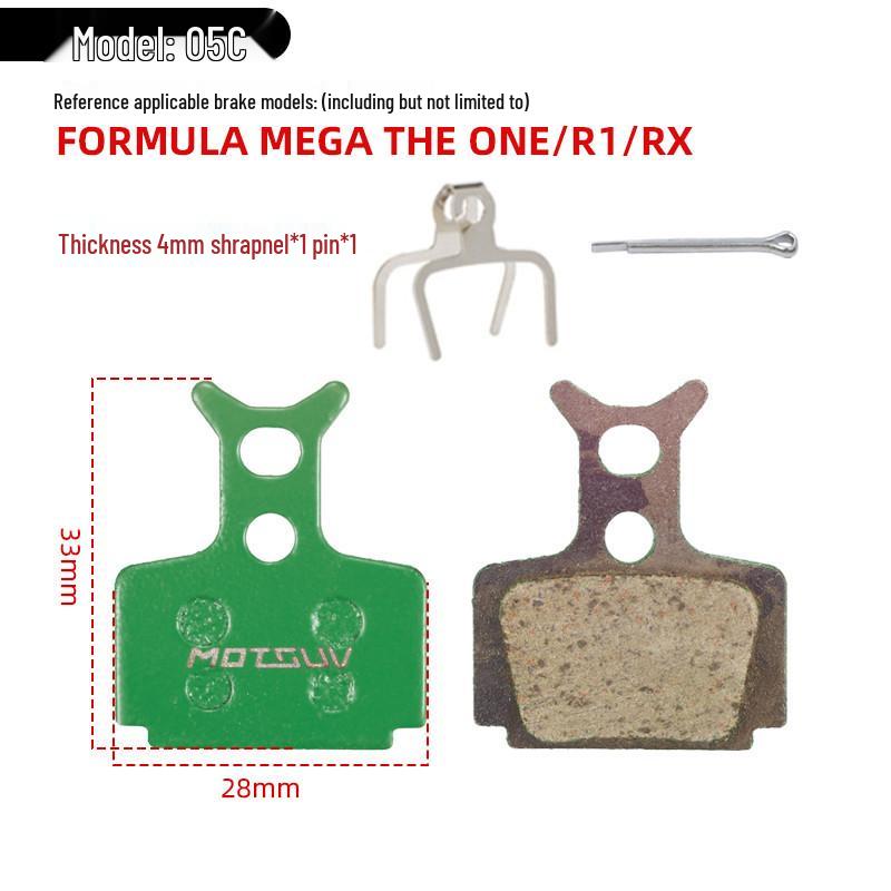 Hydraulic Disc Brake Ceramic Pads for Mountain Bikes