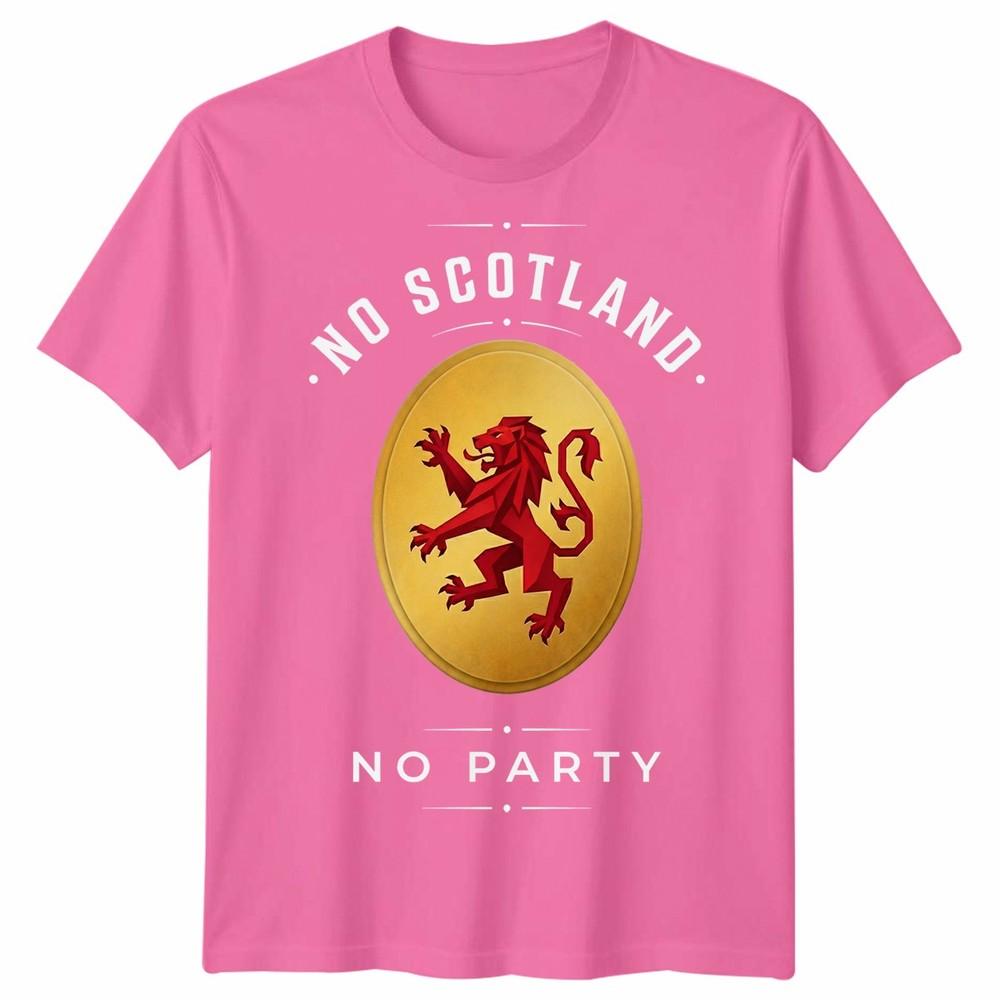 No Scotland No Party Football Unisex T Shirt Scotland Fan Unisexs Unisexs Top