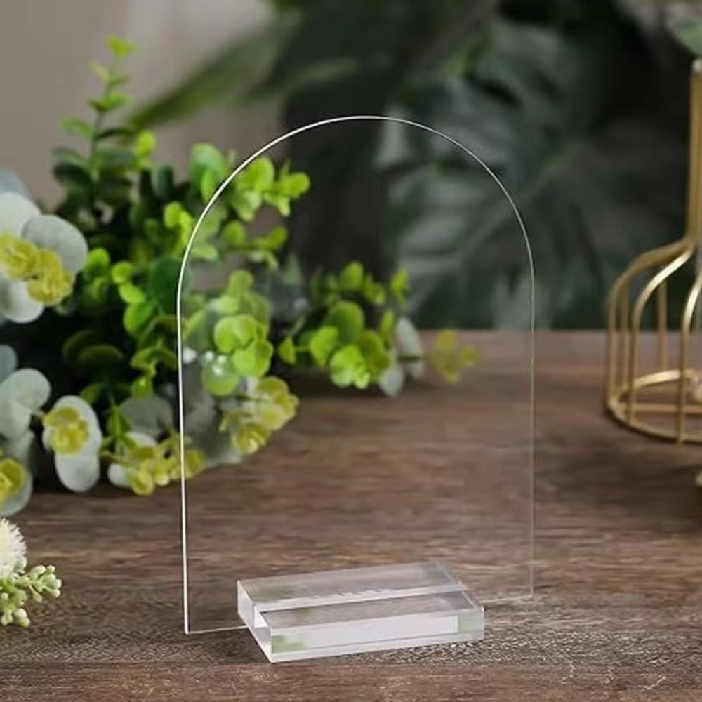 Arch Shape Arch Acrylic Sheet Blank Surface Wedding Sign Blank Clear Acrylic Sign Home Decor