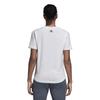Adidas Performance Sid Vibe Letter Fashion Comfortable Short Sleeve T-Shirt Women Tops White DJ1616