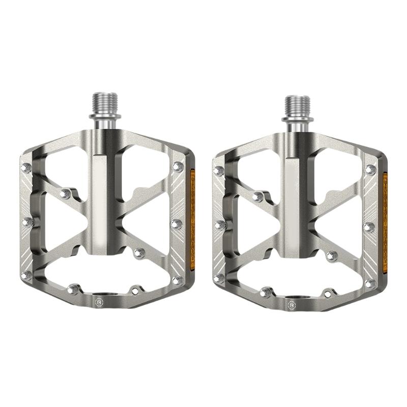 Dustproof Bikes Pedalling Aluminum Alloys Wide Platform Bikes Pedalling 9/16Inch Bearing Mountain Bikes Pedalling