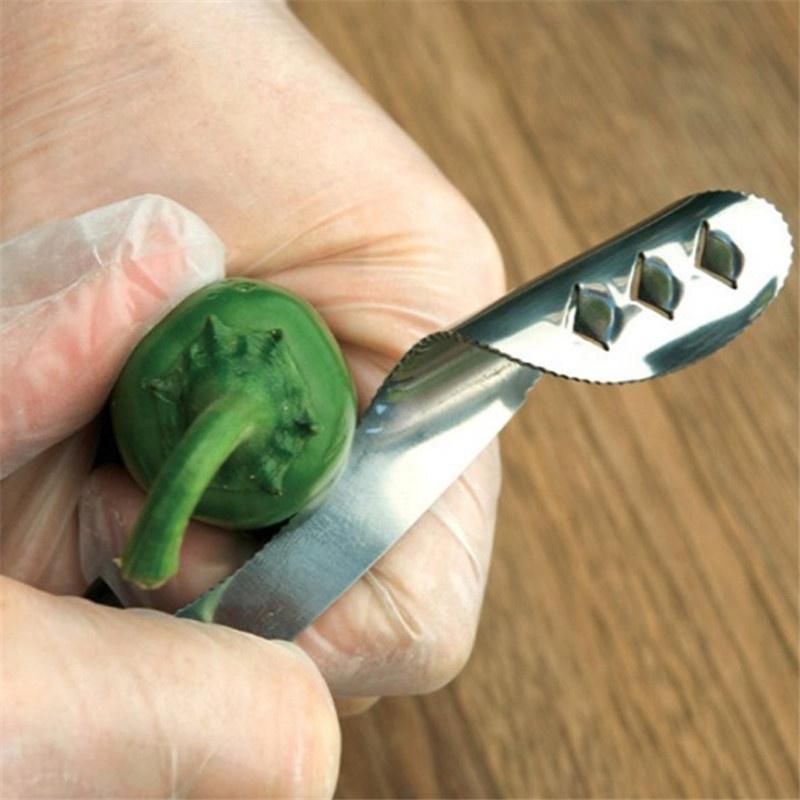 Chili Pepper Corer Fruit Vegetable Core Remover Tools Kitchen Gadgets Pepper Lazy Creative Artifacts