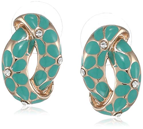 

Серьги Estele Aqua из позолоченной латуни с цветочным принтом для девочек и женщин