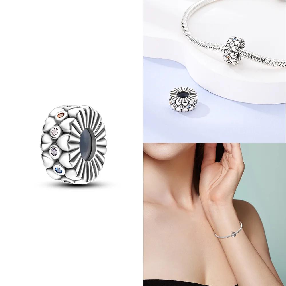 Copper Original Zircon Star Moon Heart Butterfly Pet Cat Paws Charms Beads Fit Bracelet Jewelry Women Diy Anniversary Gift