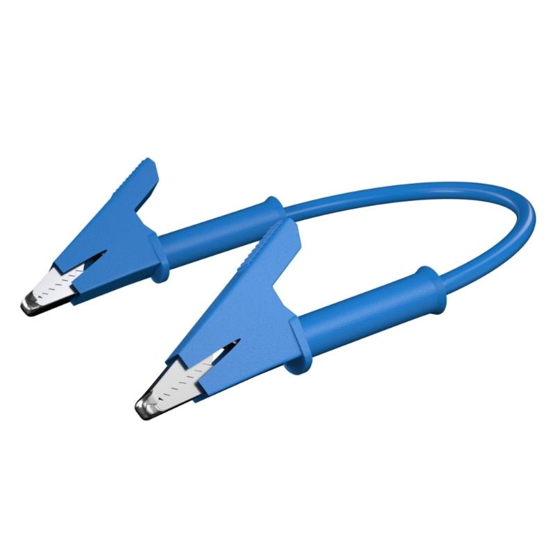 5 Stück Premium Krokodilklemmen Messkabel starke Federbelastete Klemme Hochstrom Krokodilklemmen Messleitungen