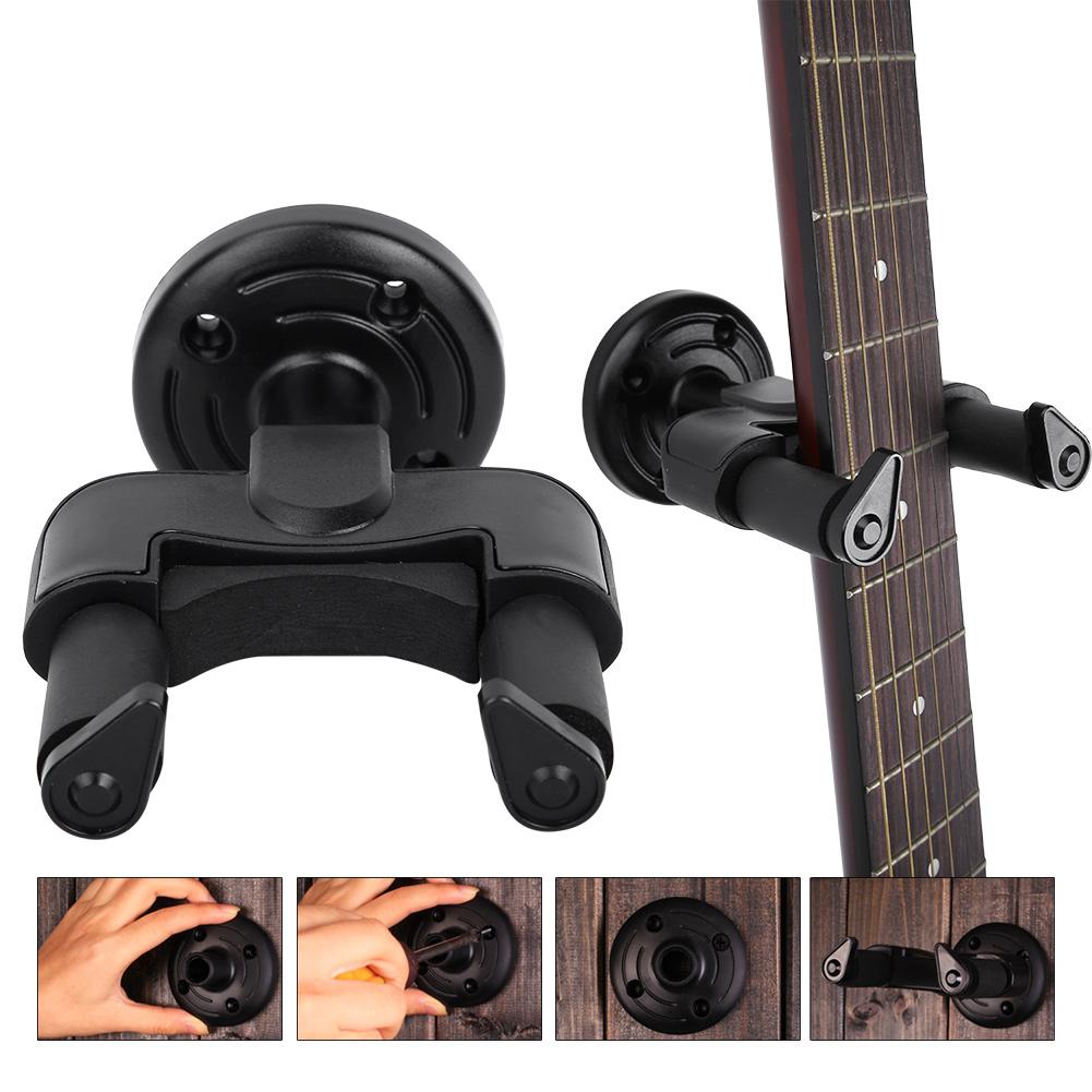 2Pcs Quality ABS Guitar Hanger Wall Mount Hooks for Bass Mandolin Banjo Violin