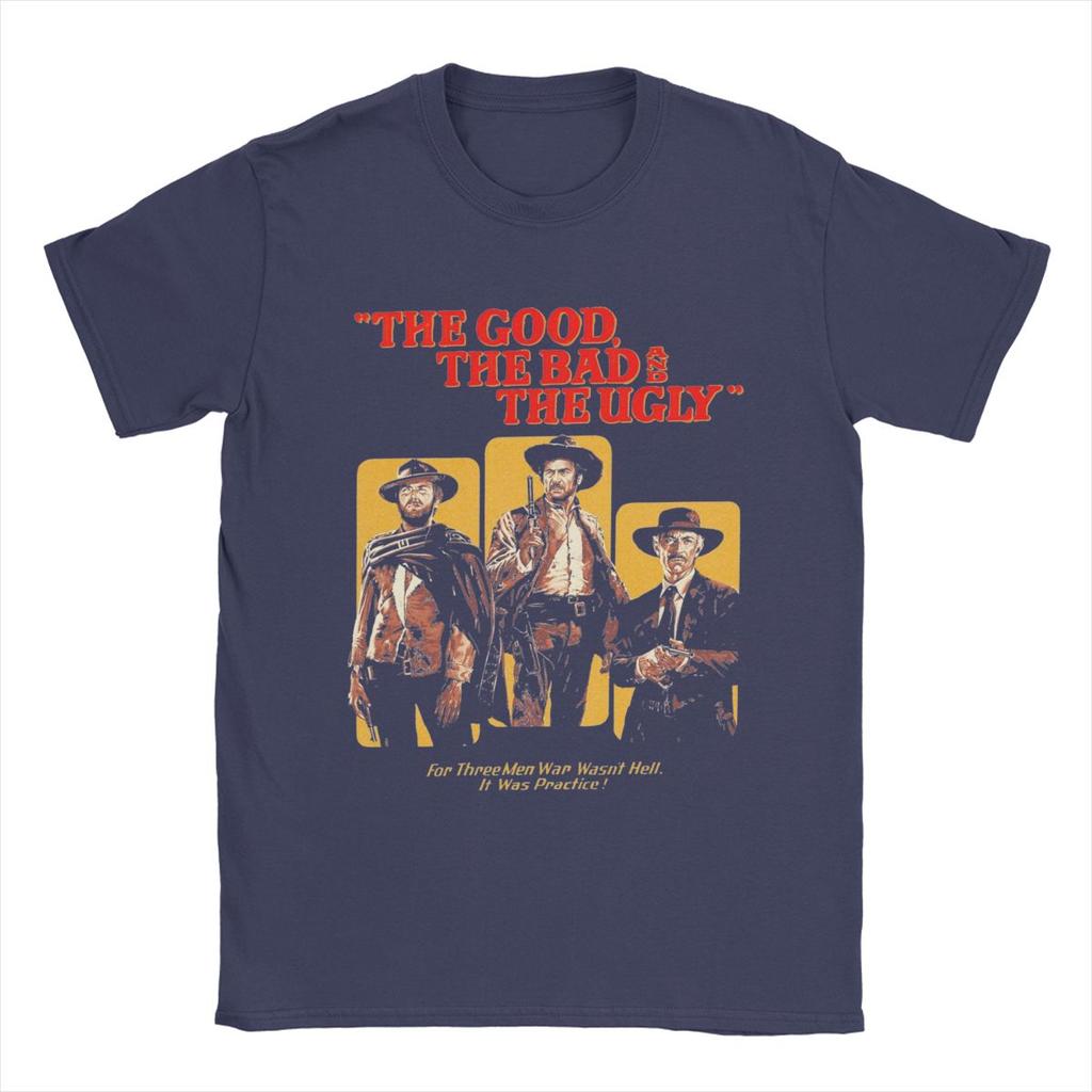 Pánská trička Hodný Zlý a Ošklivý Tuco Kovbojské Vtipné Bavlněné Trička Krátký Rukáv Tričko O Kulatý Výstřih Oblečení Narozeninový Dárek